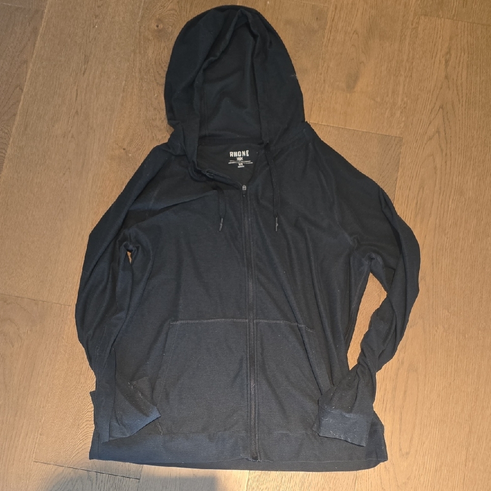 Rhone Charcoal Full-Zip Hoodie